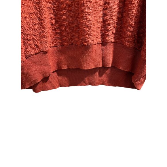 ✌️ 2/$40 ✌️ Rust Textured Sweater Medium By Dress Forum Long Sleeve - Picture 2 of 7